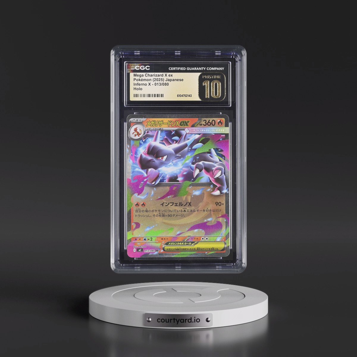 2025 Inferno X - M2 #013/080 Mega Charizard X ex - Holo (CGC 10 PRISTINE)