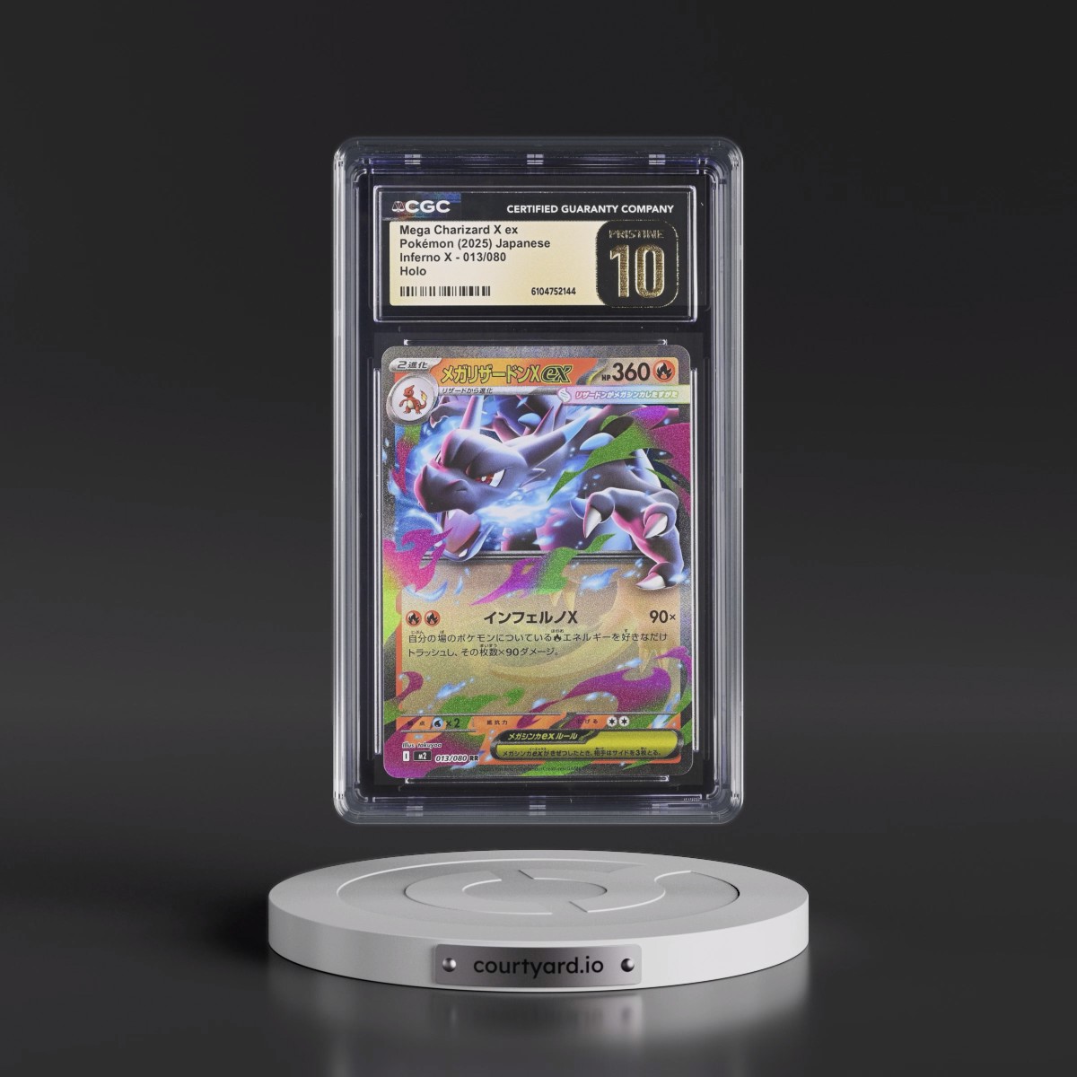 2025 Inferno X - M2 #013/080 Mega Charizard X ex - Holo (CGC 10 PRISTINE)