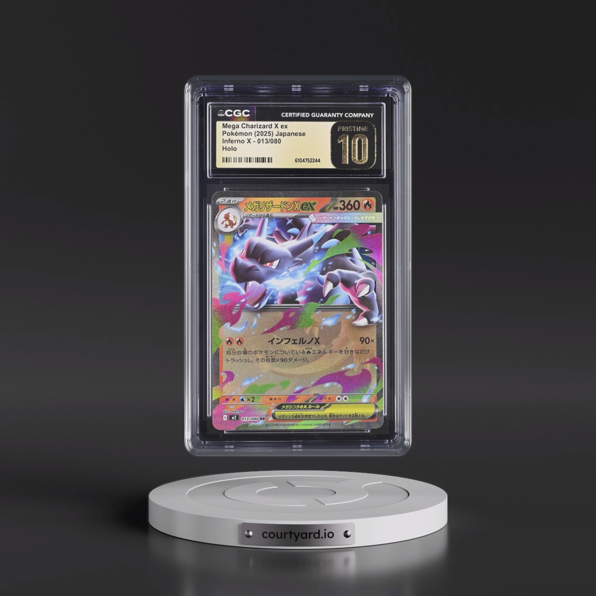 2025 Inferno X - M2 #013/080 Mega Charizard X ex - Holo (CGC 10 PRISTINE)
