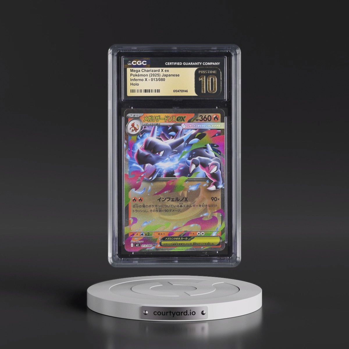 2025 Inferno X - M2 #013/080 Mega Charizard X ex - Holo (CGC 10 PRISTINE)
