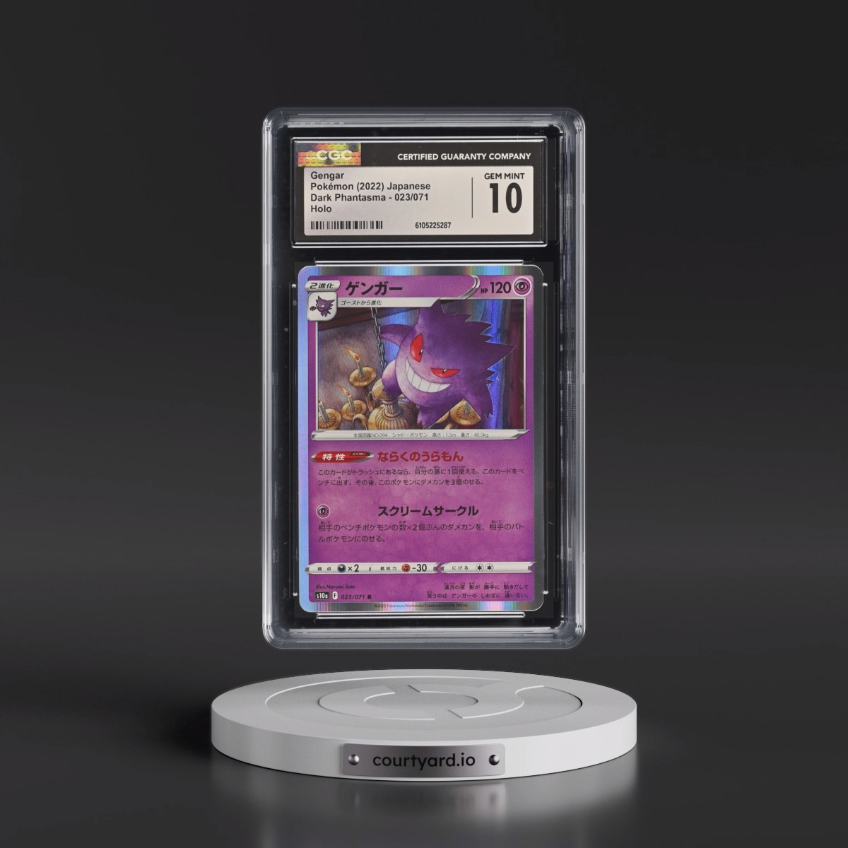 2021 Dark Phantasma #023/071 Gengar - Holo (CGC 10 GEM MINT)