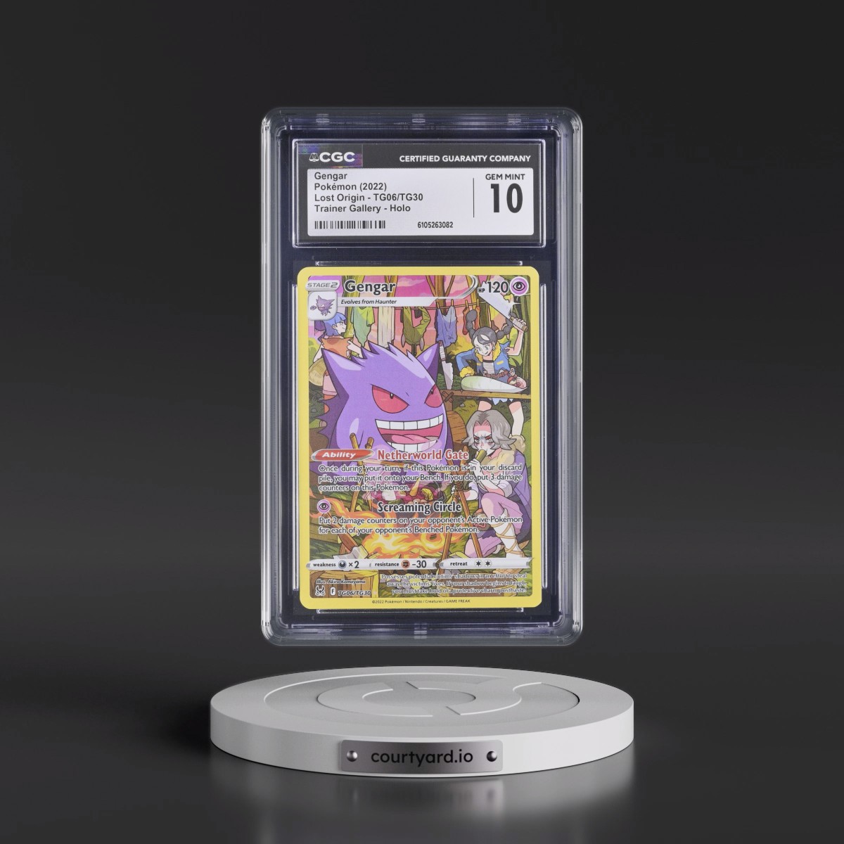2022 Lost Origin #TG06/TG30 Gengar - Trainer Gallery Holo (CGC 10 GEM MINT)
