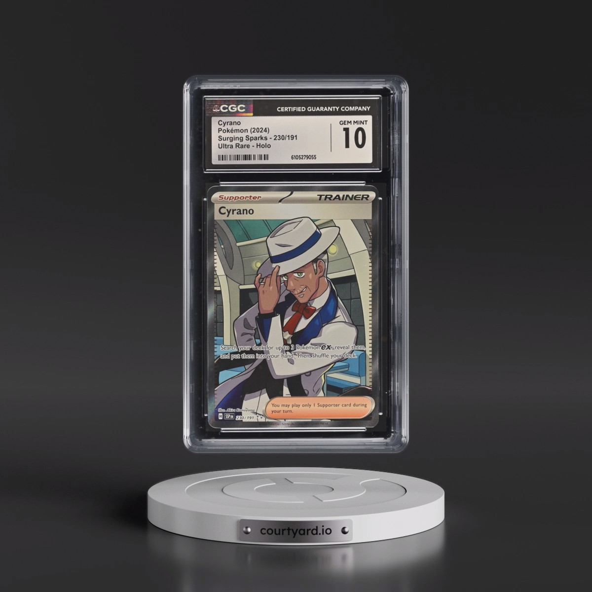2024 Surging Sparks - SSP EN #230/191 Cyrano - Ultra Rare Holo (CGC 10 GEM MINT)