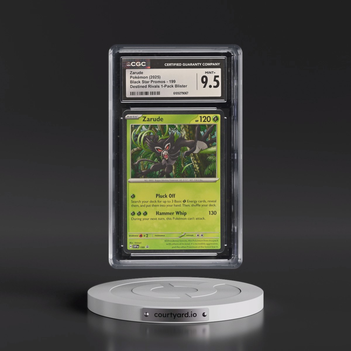 2023 Black Star Promos - Scarlet & Violet SVP EN #199 Zarude - Destined Rivals 1-Pack Blister (Cosmos Holo) (CGC 9.5 MINT+)
