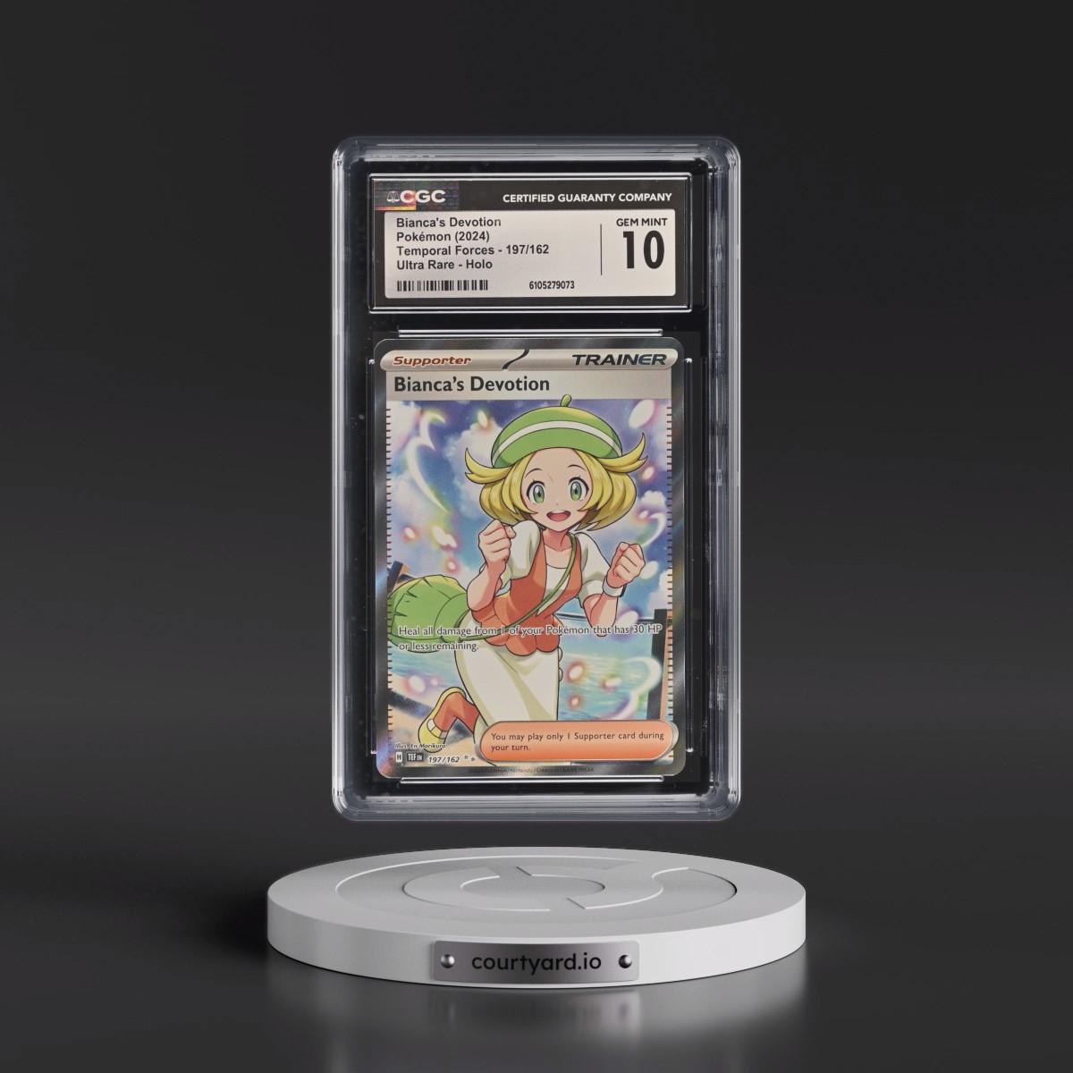 2024 Pokémon Tef EN-Temporal Forces #197 Bianca's Devotion - Ultra Rare (CGC 10 GEM MINT)