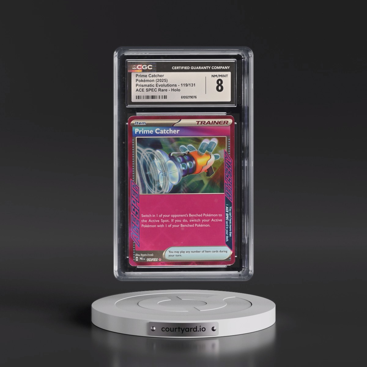 2024 Prismatic Evolutions - PRE EN #119/131 Prime Catcher - ACE SPEC Rare Holo (CGC 8 NM-MT)