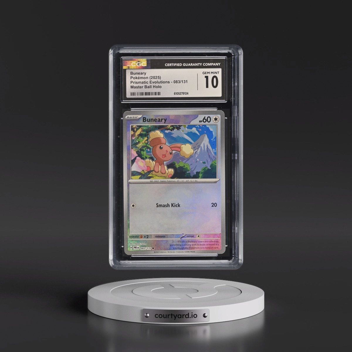2025 Pokémon Pre EN-Prismatic Evolutions #083 Buneary - Reverse Holo Master Ball (CGC 10 GEM MINT)