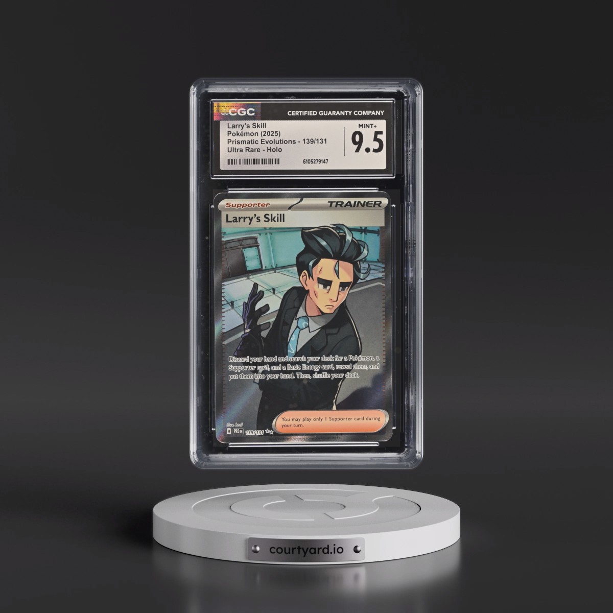2025 Pokémon Pre EN-Prismatic Evolutions #139 Larry's Skill - Ultra Rare (CGC 9.5 MINT+)