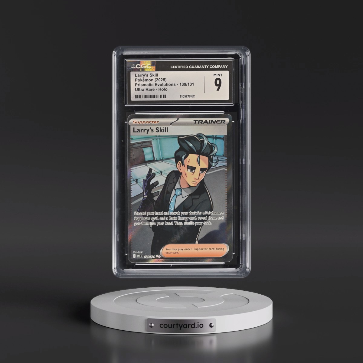 2025 Pokémon Pre EN-Prismatic Evolutions #139 Larry's Skill - Ultra Rare (CGC 9 MINT)
