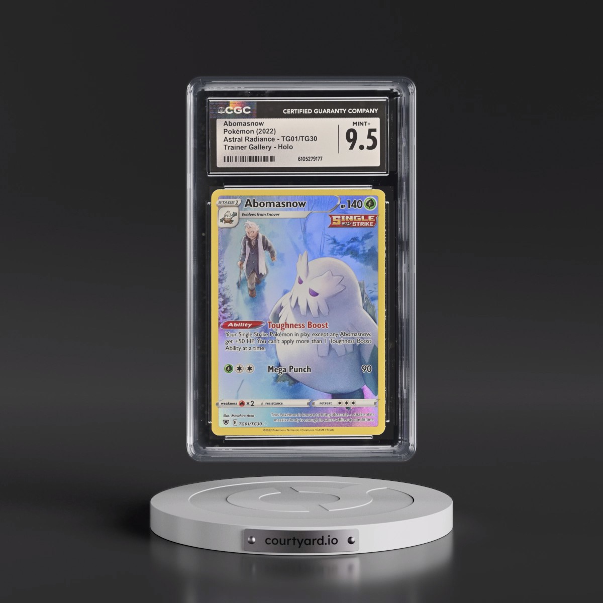2022 Astral Radiance #TG01/TG30 Abomasnow - Trainer Gallery Holo (CGC 9.5 MINT+)