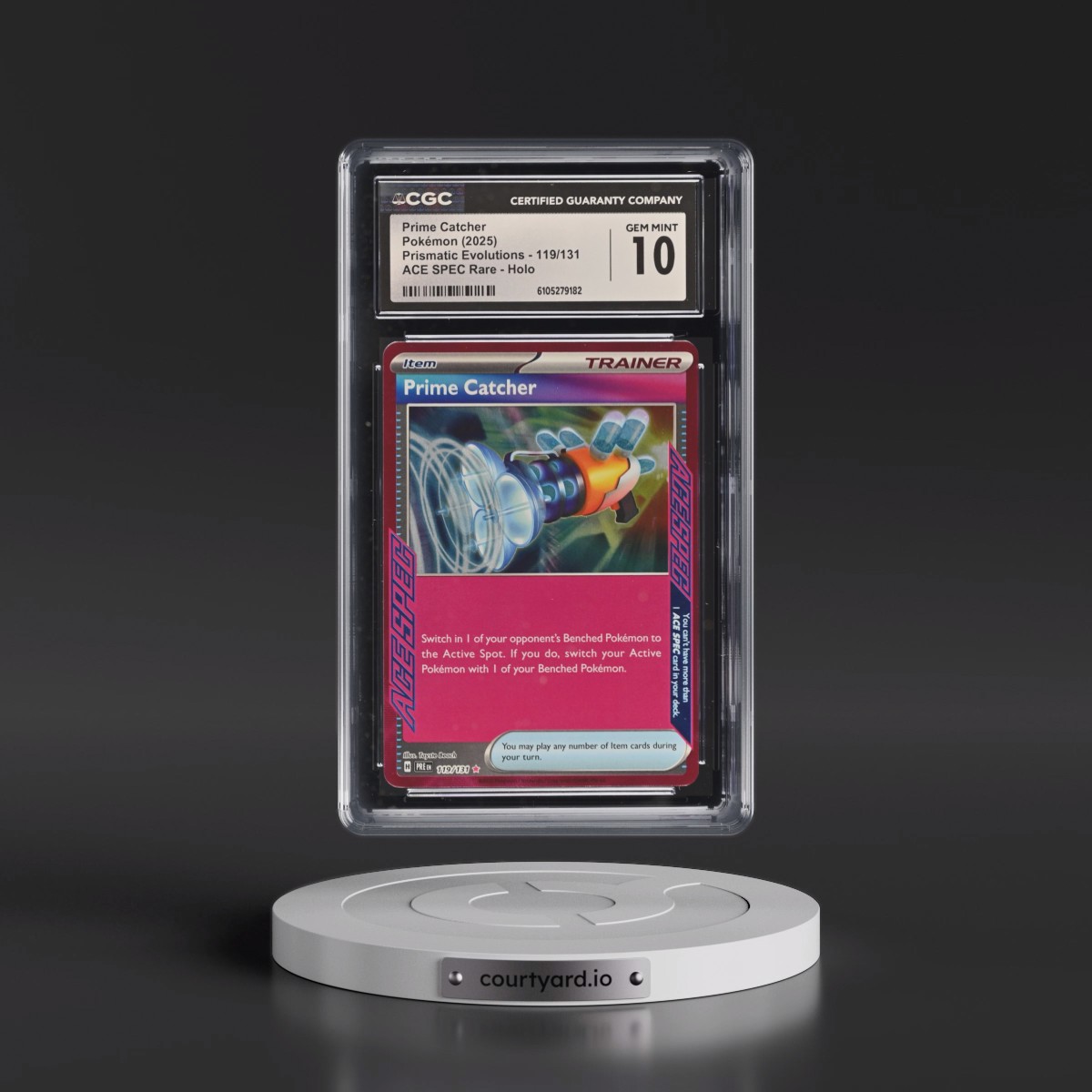 2024 Prismatic Evolutions - PRE EN #119/131 Prime Catcher - ACE SPEC Rare Holo (CGC 10 GEM MINT)