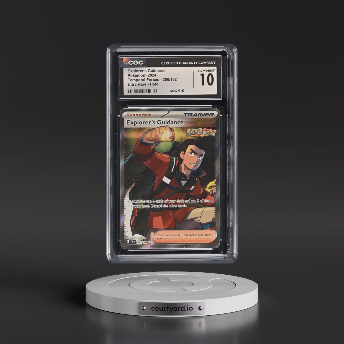 2024 Pokémon Tef EN-Temporal Forces #200 Explorer's Guidance - Ultra Rare (CGC 10 GEM MINT)