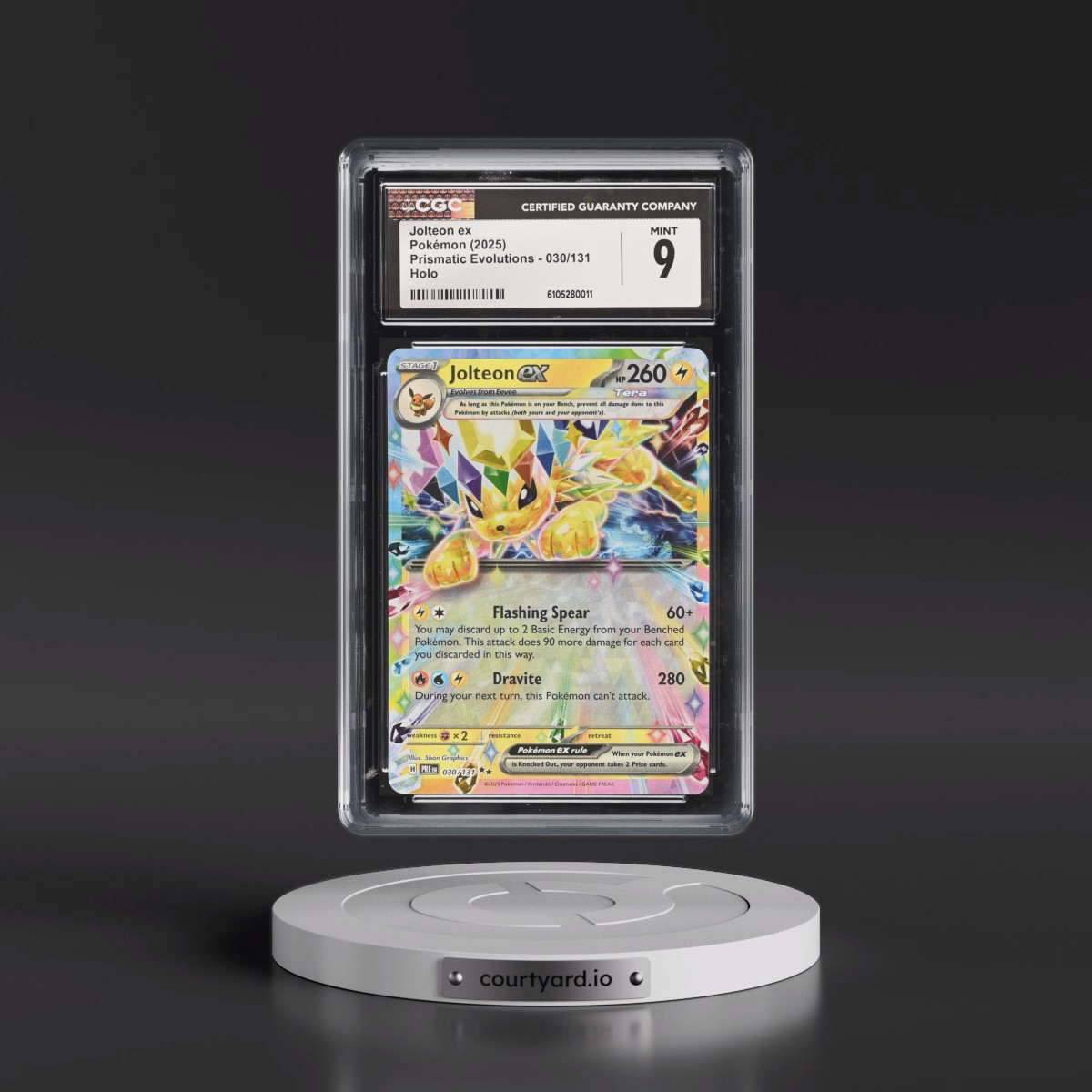 2025 Prismatic Evolutions - PRE EN #030/131 Jolteon ex - Holo (CGC 9 MINT)