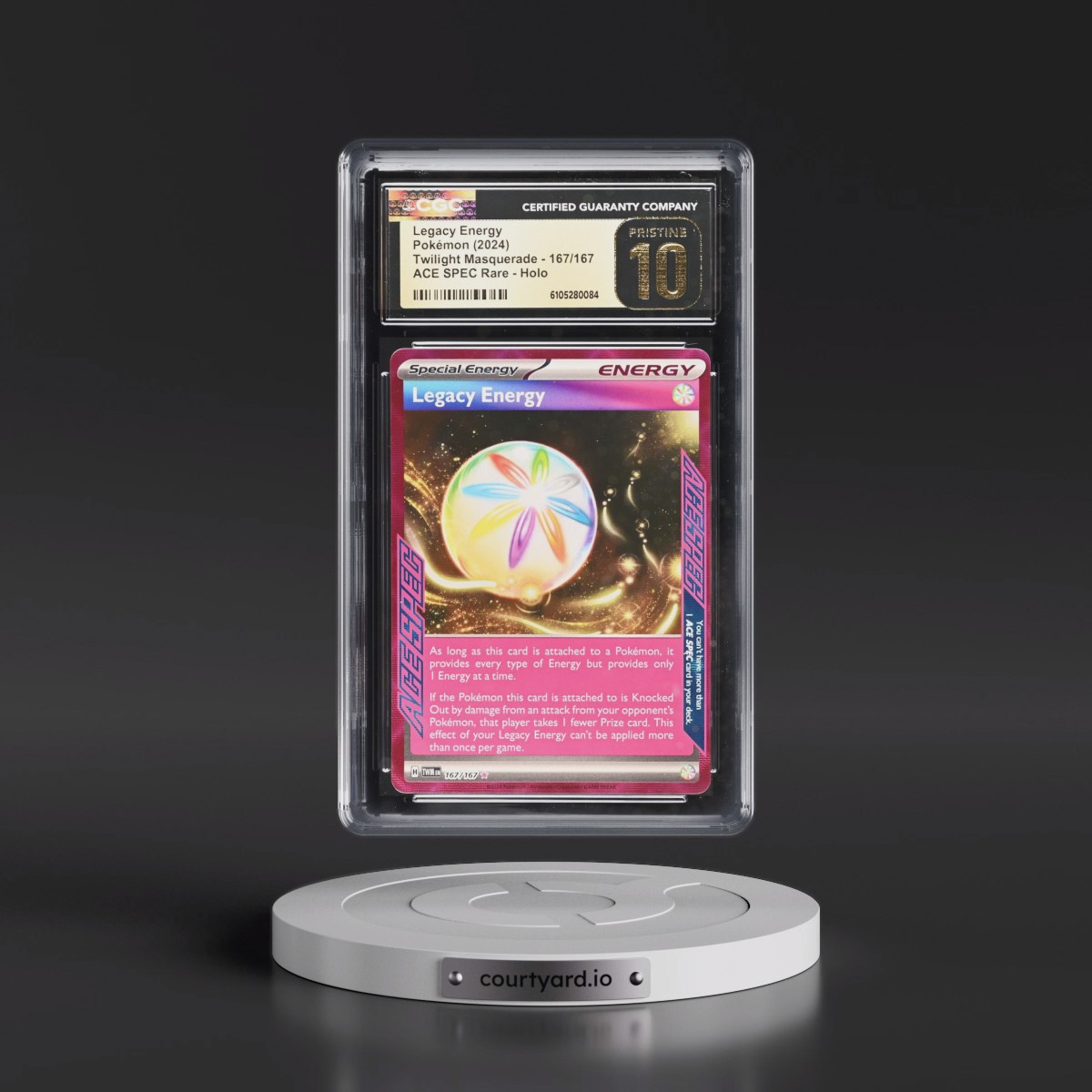 2024 Pokémon Twm EN-Twilight Masquerade #167 Legacy Energy (CGC 10 PRISTINE)