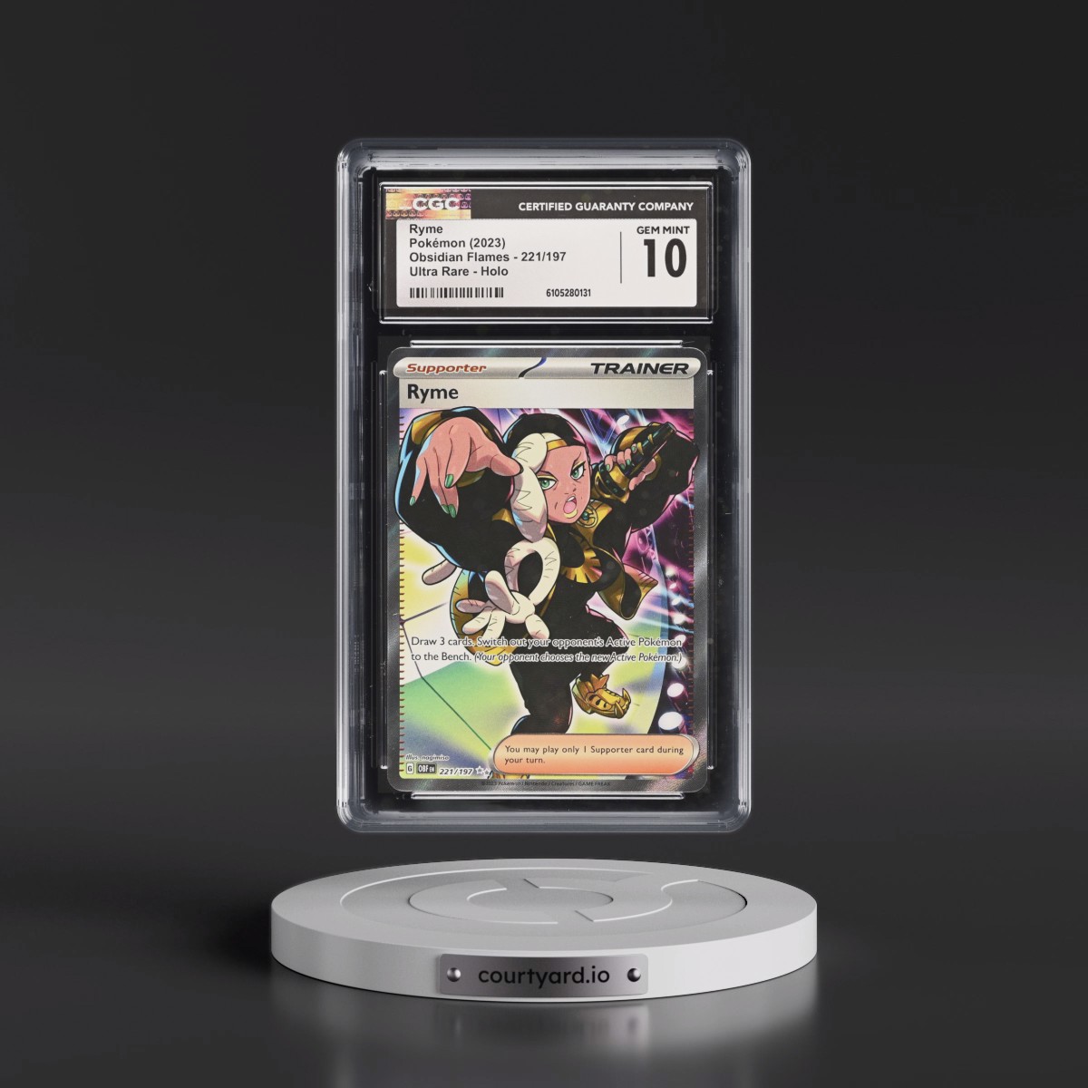 2023 Obsidian Flames - OBF EN #221/197 Ryme - Ultra Rare Holo (CGC 10 GEM MINT)