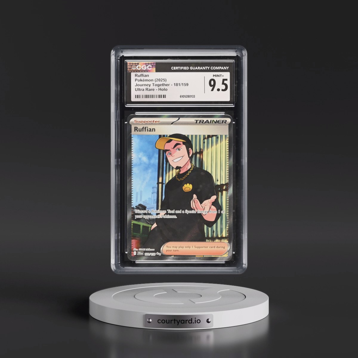 2025 Pokémon Jtg EN-Journey Together #181 Ruffian - Ultra Rare (CGC 9.5 MINT+)