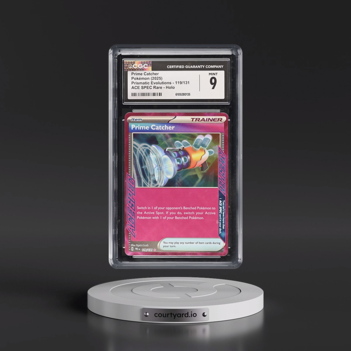 2024 Prismatic Evolutions - PRE EN #119/131 Prime Catcher - ACE SPEC Rare Holo (CGC 9 MINT)