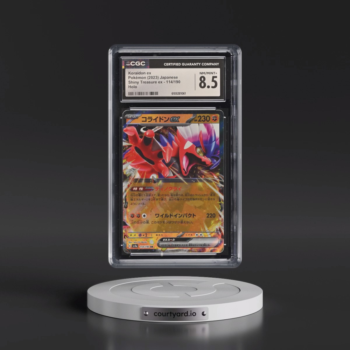 2023 Shiny Treasure ex #114/190 Koraidon ex - Holo (CGC 8.5 NM-MT+)