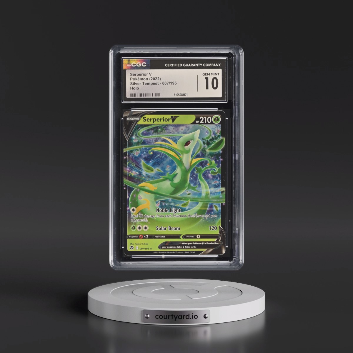 2022 Silver Tempest #007/195 Serperior V - Holo (CGC 10 GEM MINT)