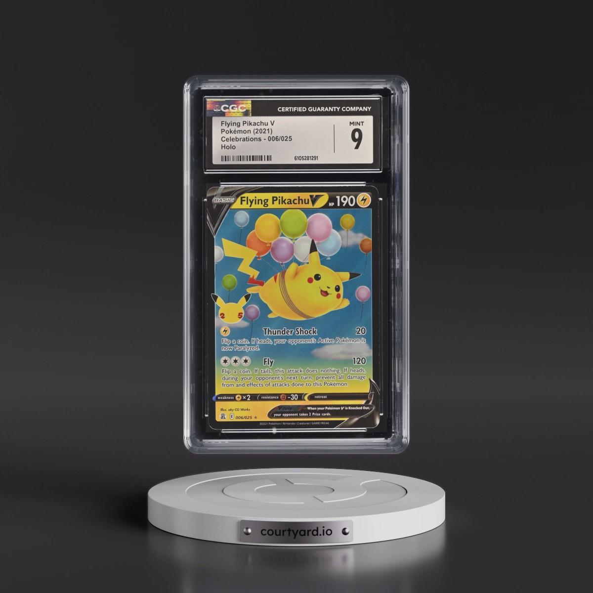 2021 Celebrations #006/025 Flying Pikachu V - Holo (CGC 9 MINT)