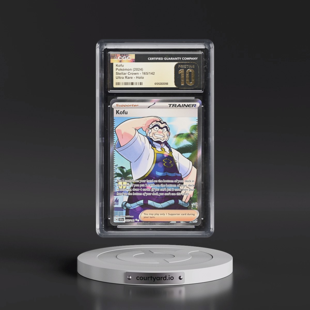 2024 Pokémon Scr EN-Stellar Crown #165 Kofu - Ultra Rare (CGC 10 PRISTINE)