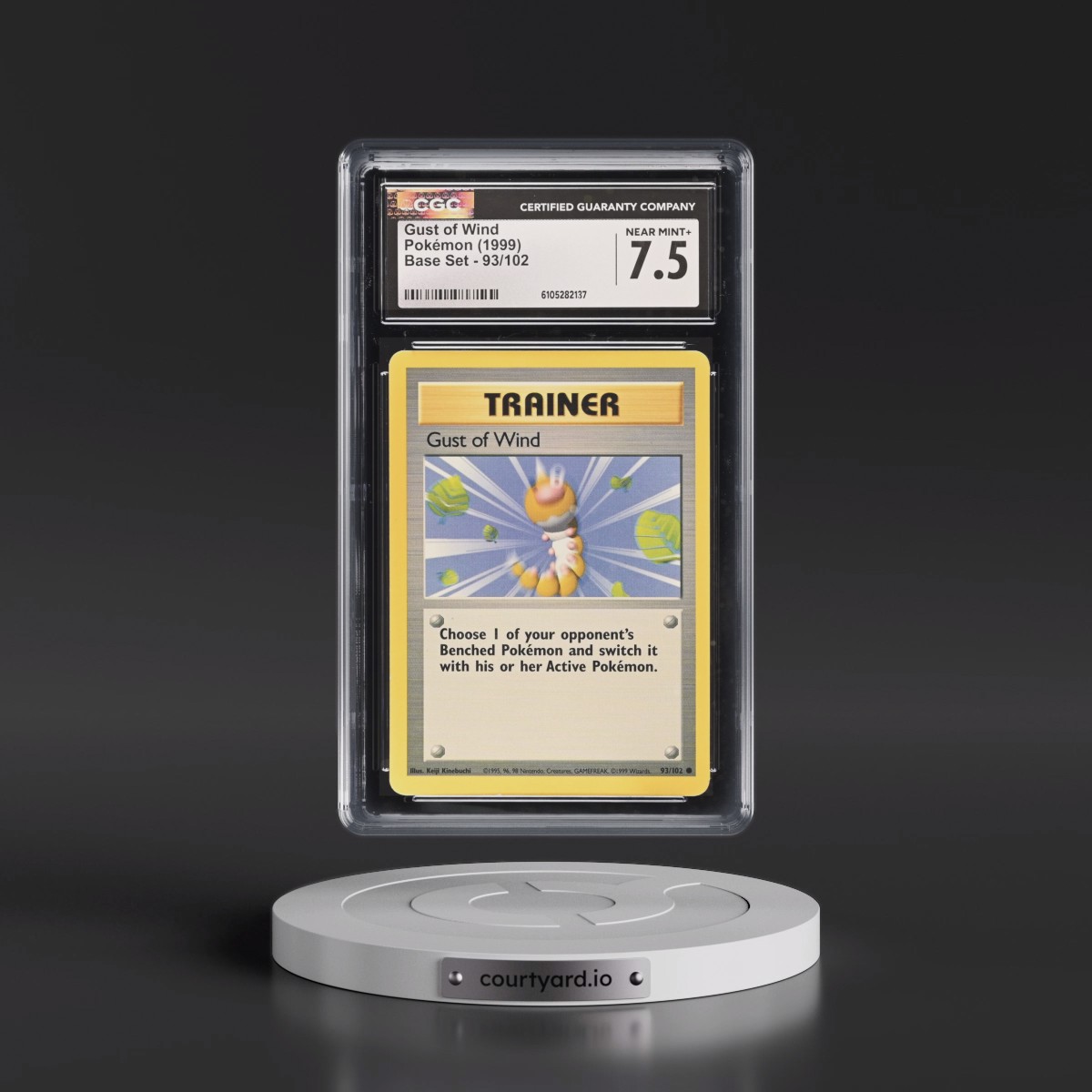 1999 Base Set #93/102 Gust of Wind (CGC 7.5 NM+)