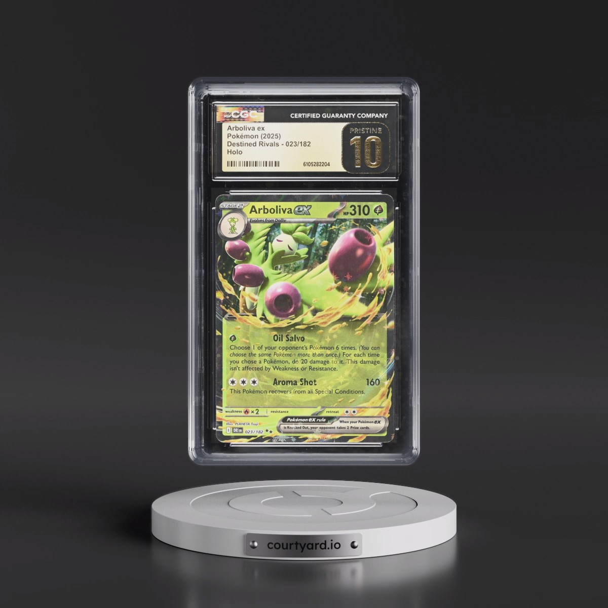 2025 Destined Rivals - DRI EN #023/182 Arboliva ex - Holo (CGC 10 PRISTINE)