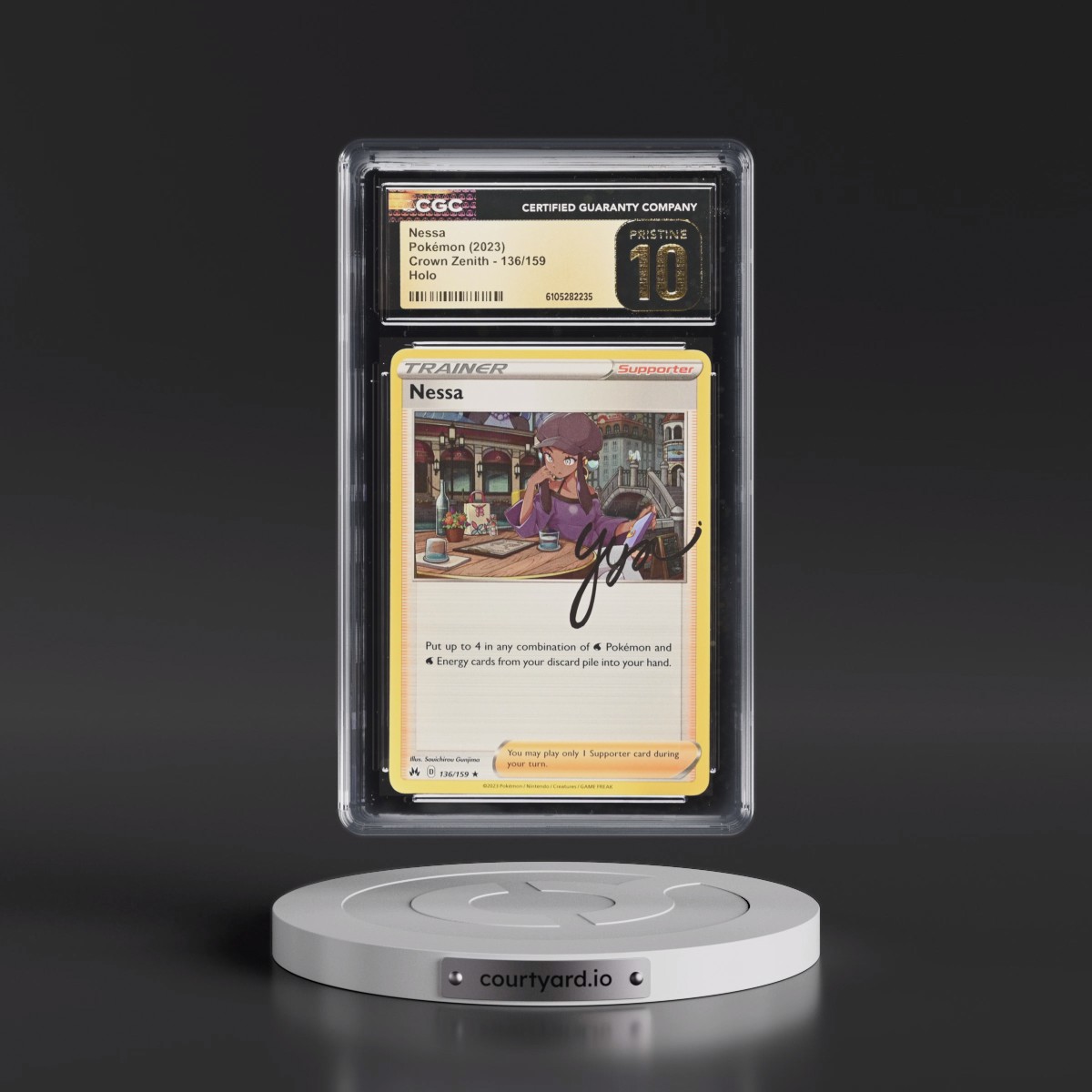 2023 Crown Zenith #136/159 Nessa - Holo (CGC 10 PRISTINE)