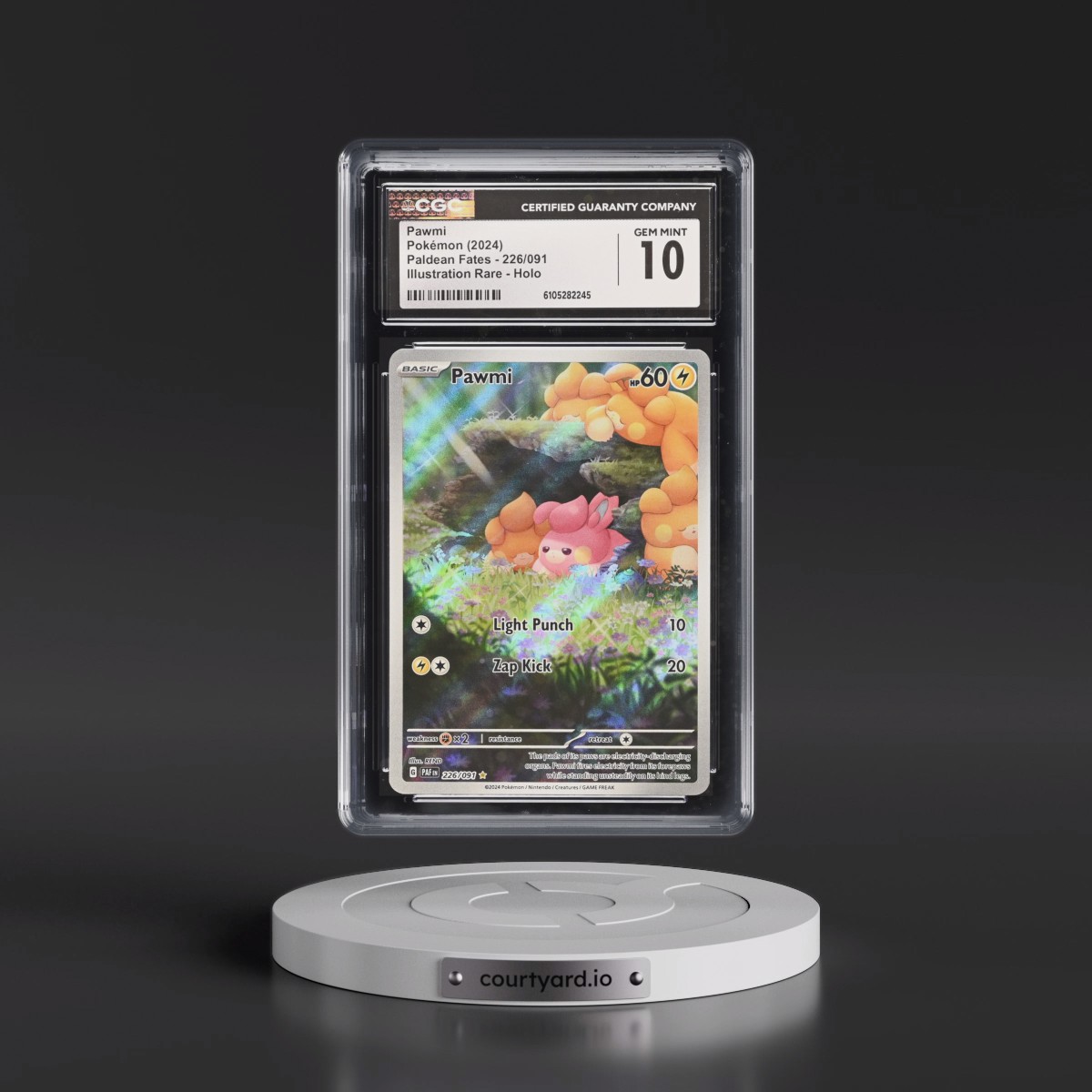 2024 Paldean Fates - PAF EN #226/091 Pawmi - Illustration Rare Holo (CGC 10 GEM MINT)