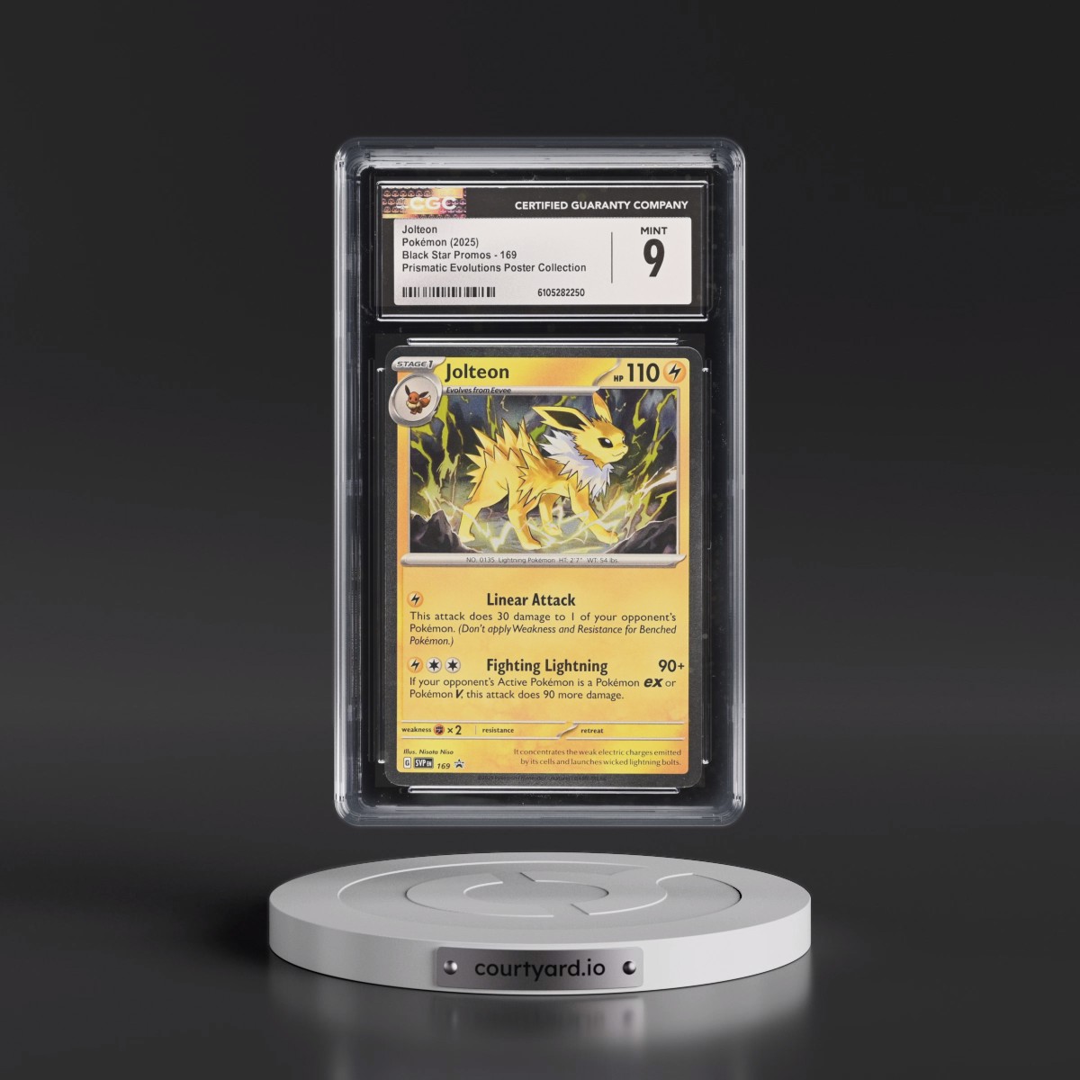 2023 Black Star Promos - Scarlet & Violet SVP EN #169 Jolteon - Prismatic Evolutions Poster Collection (Cosmos Holo) (CGC 9 MINT)