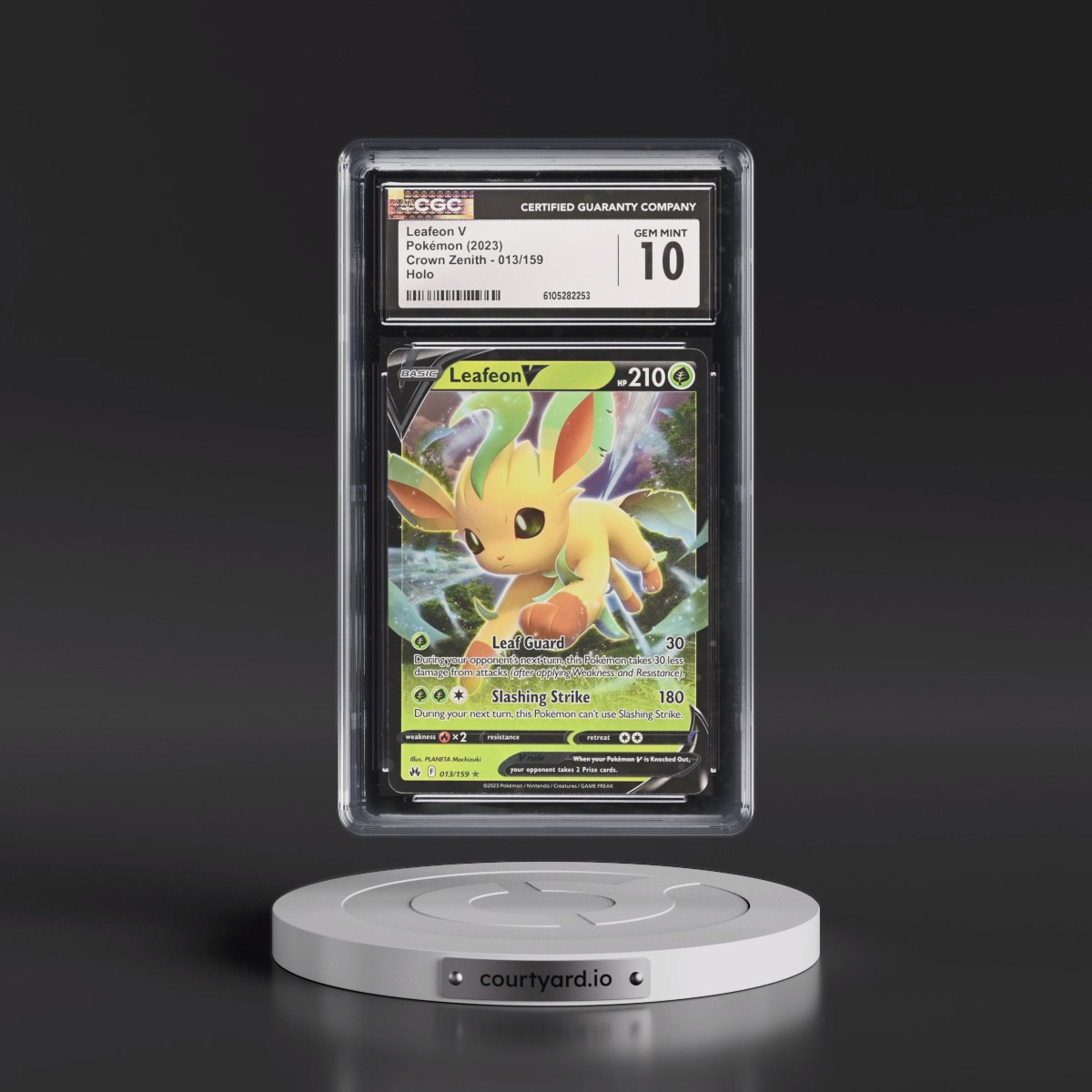 2023 Crown Zenith #013/159 Leafeon V - Holo (CGC 10 GEM MINT)