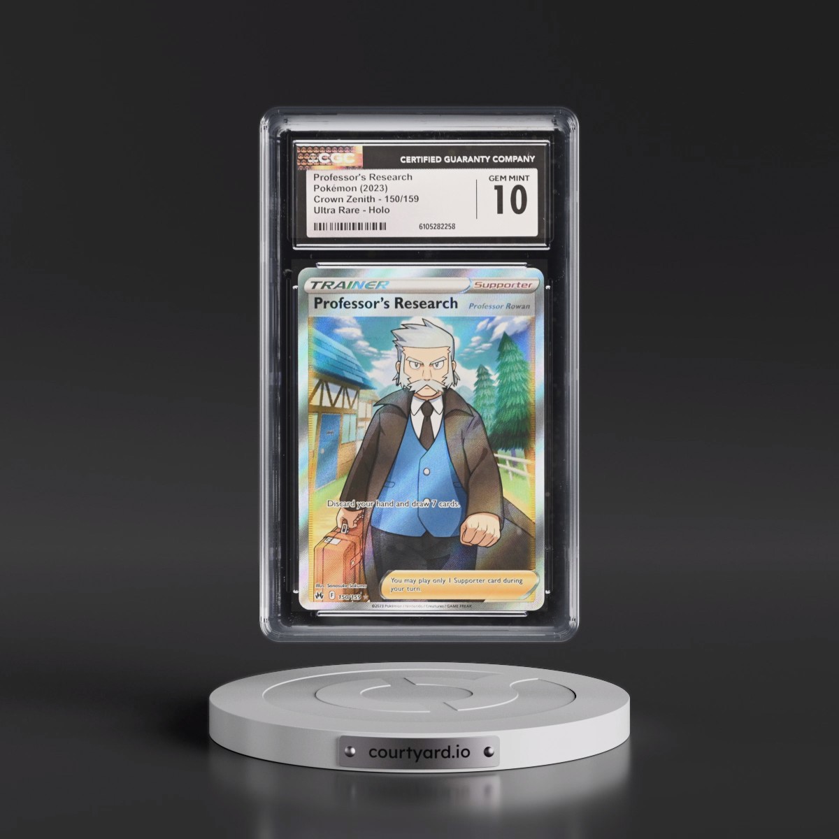 2023 Crown Zenith #150/159 Professor's Research - Ultra Rare Holo (CGC 10 GEM MINT)