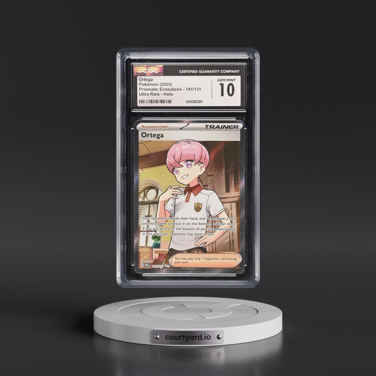 2025 Prismatic Evolutions - PRE EN #141/131 Ortega - Ultra Rare Holo (CGC 10 GEM MINT)