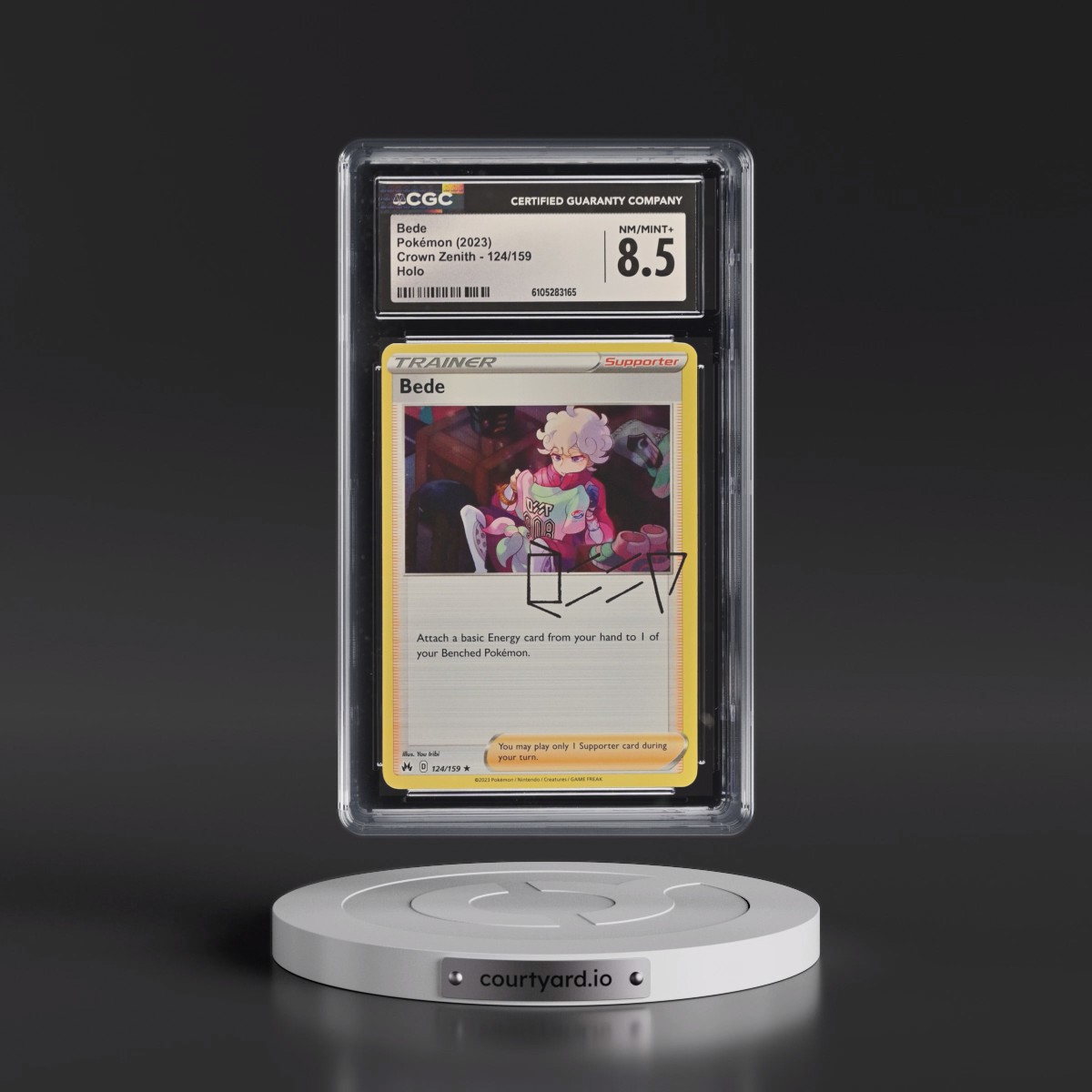 2023 Crown Zenith #124/159 Bede - Holo (CGC 8.5 NM-MT+)