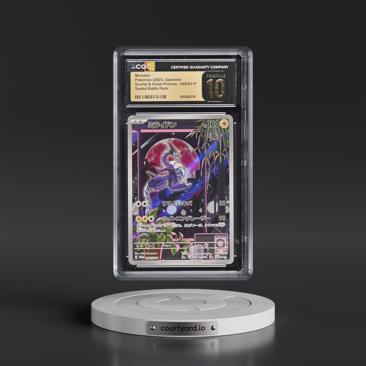 2022 Scarlet & Violet Promos #048/SV-P Miraidon - Sealed Battle Pack (CGC 10 PRISTINE)