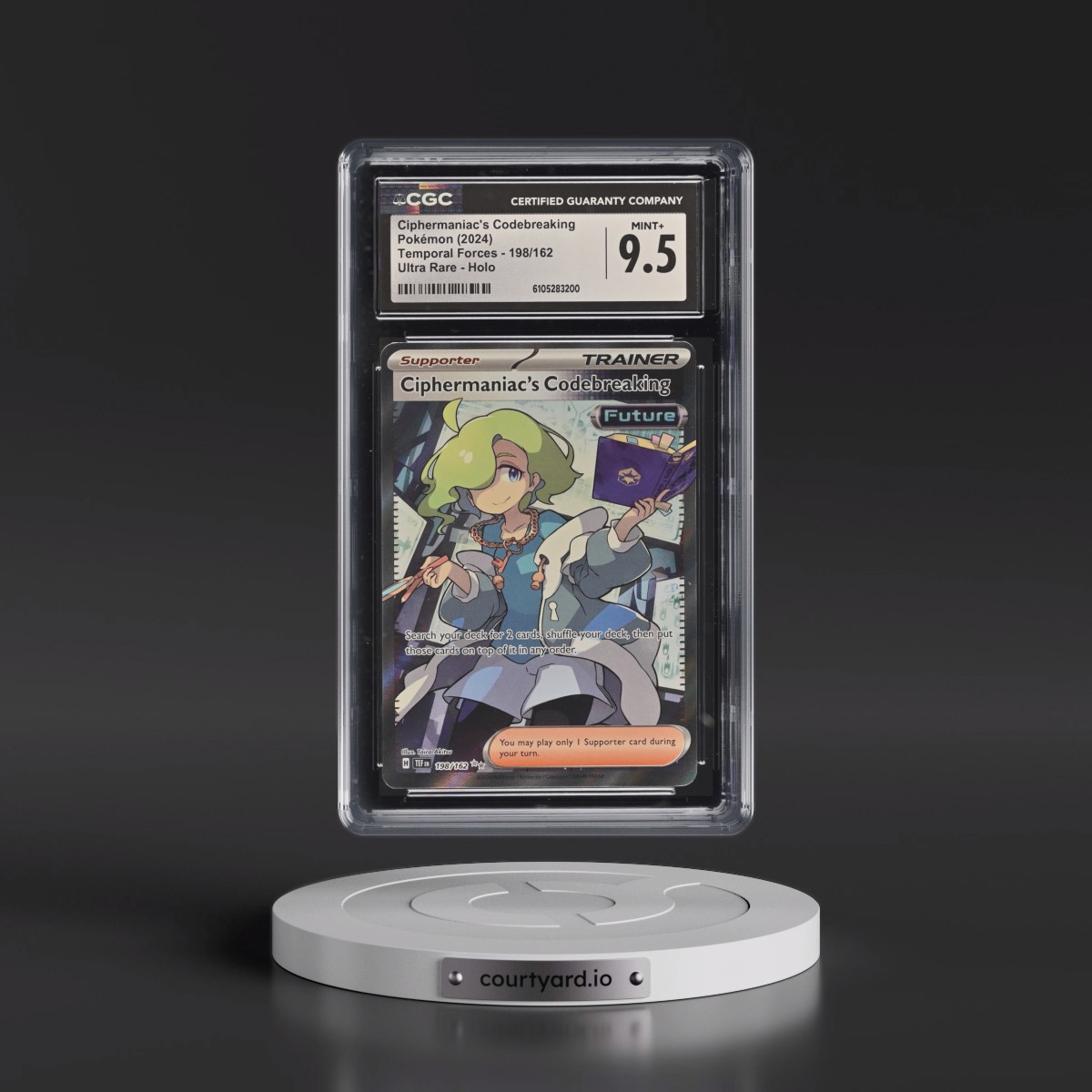2023 Temporal Forces - TEF EN #198/162 Ciphermaniac's Codebreaking - Ultra Rare Holo (CGC 9.5 MINT+)