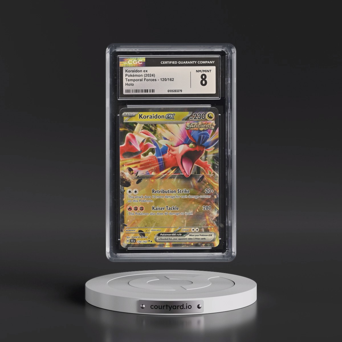 2023 Temporal Forces - TEF EN #120/162 Koraidon ex - Holo (CGC 8 NM-MT)