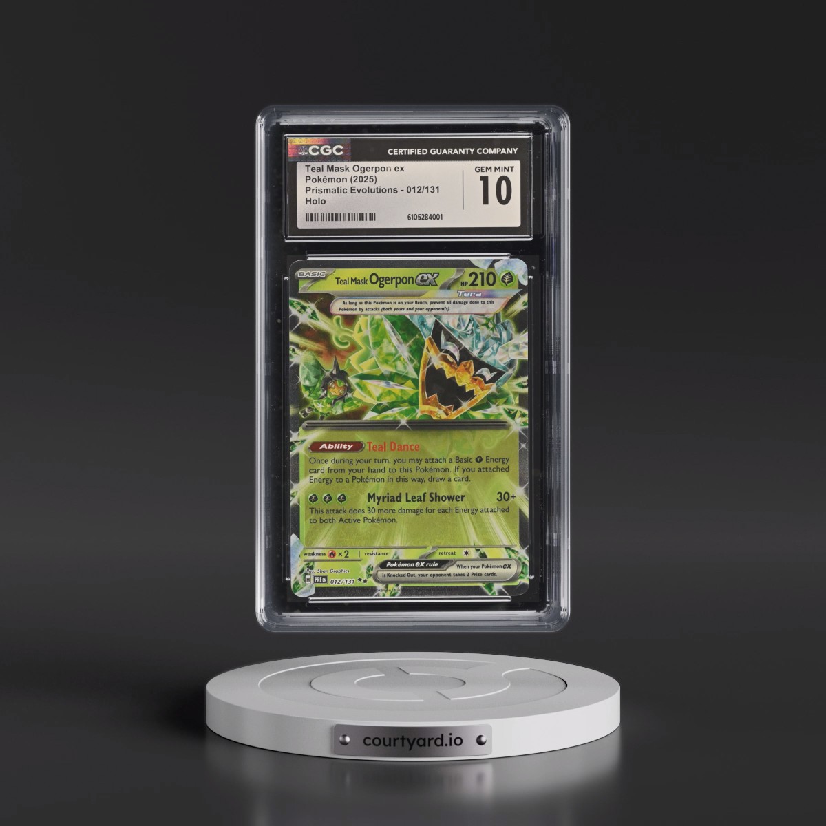 2024 Prismatic Evolutions - PRE EN #012/131 Teal Mask Ogerpon ex - Holo (CGC 10 GEM MINT)