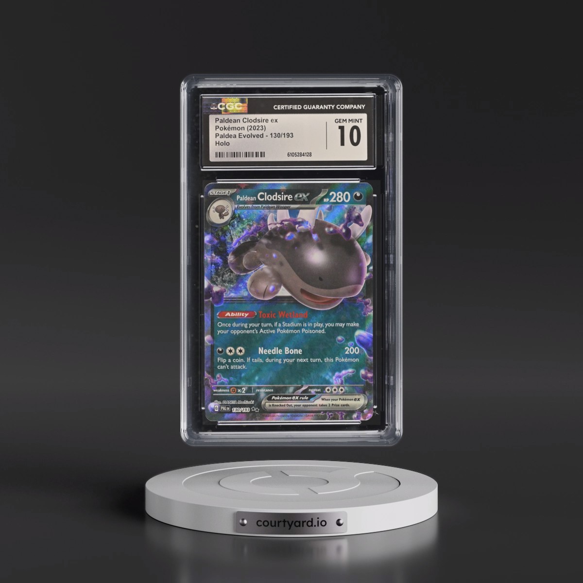 2023 Paldea Evolved - PAL EN #130/193 Paldean Clodsire ex - Holo (CGC 10 GEM MINT)