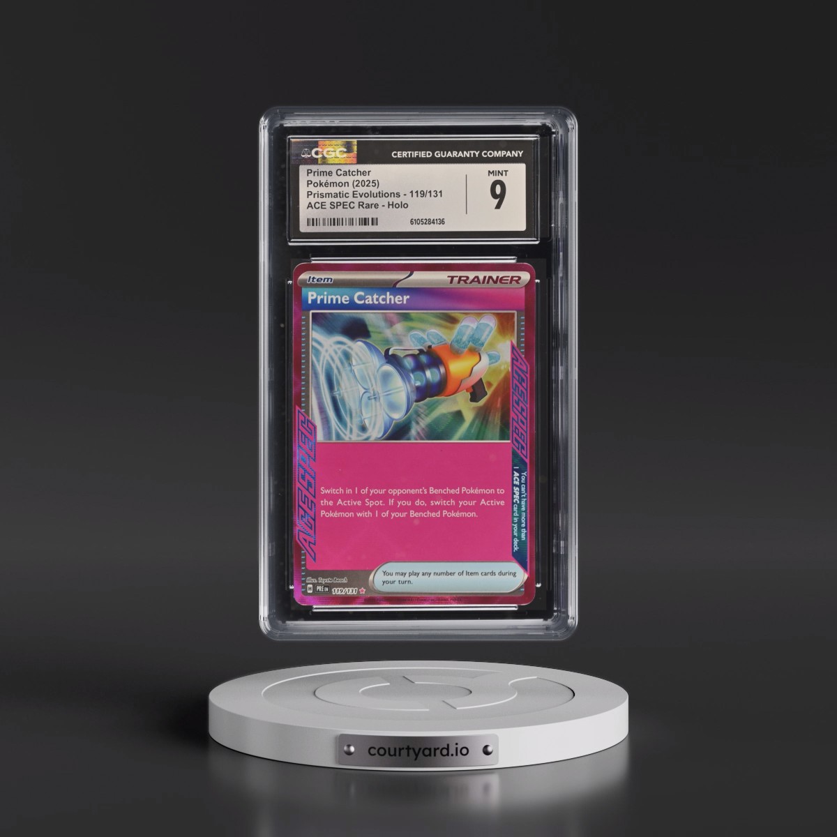 2024 Prismatic Evolutions - PRE EN #119/131 Prime Catcher - ACE SPEC Rare Holo (CGC 9 MINT)