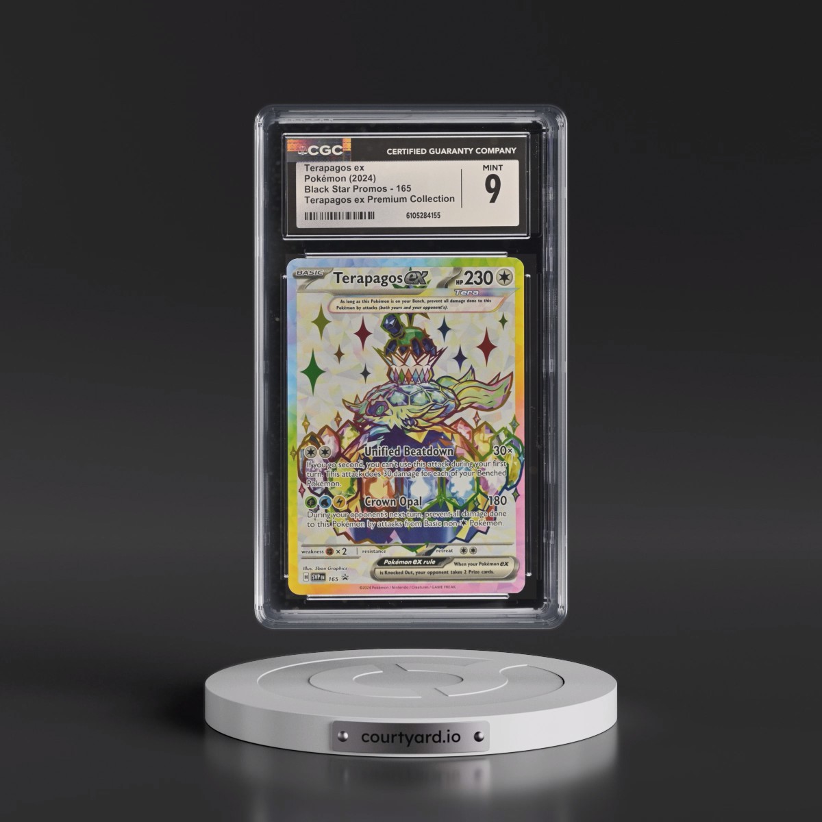 2023 Black Star Promos - Scarlet & Violet SVP EN #165 Terapagos ex - Terapagos ex Premium Collection Holo (CGC 9 MINT)