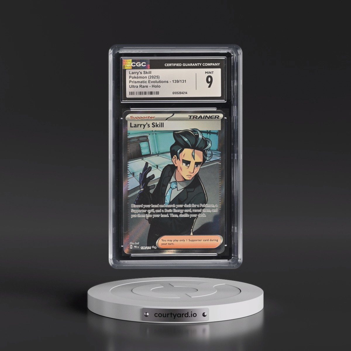 2025 Pokémon Pre EN-Prismatic Evolutions #139 Larry's Skill - Ultra Rare (CGC 9 MINT)