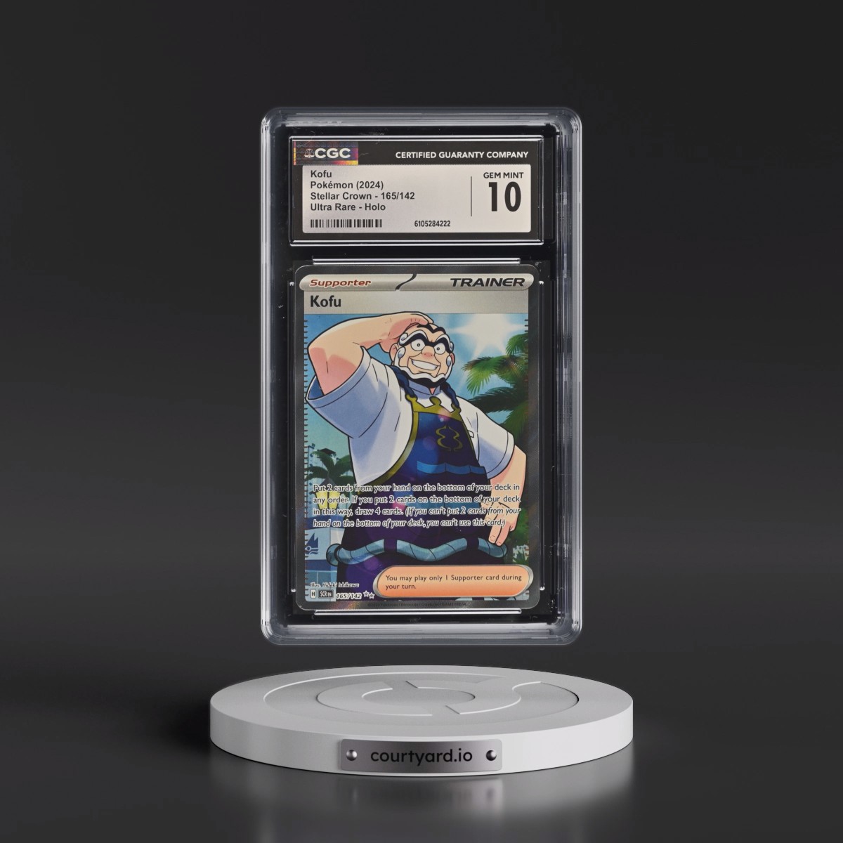 2024 Pokémon Scr EN-Stellar Crown #165 Kofu - Ultra Rare (CGC 10 GEM MINT)