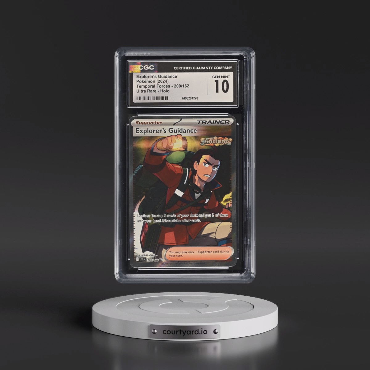 2024 Pokémon Tef EN-Temporal Forces #200 Explorer's Guidance - Ultra Rare (CGC 10 GEM MINT)