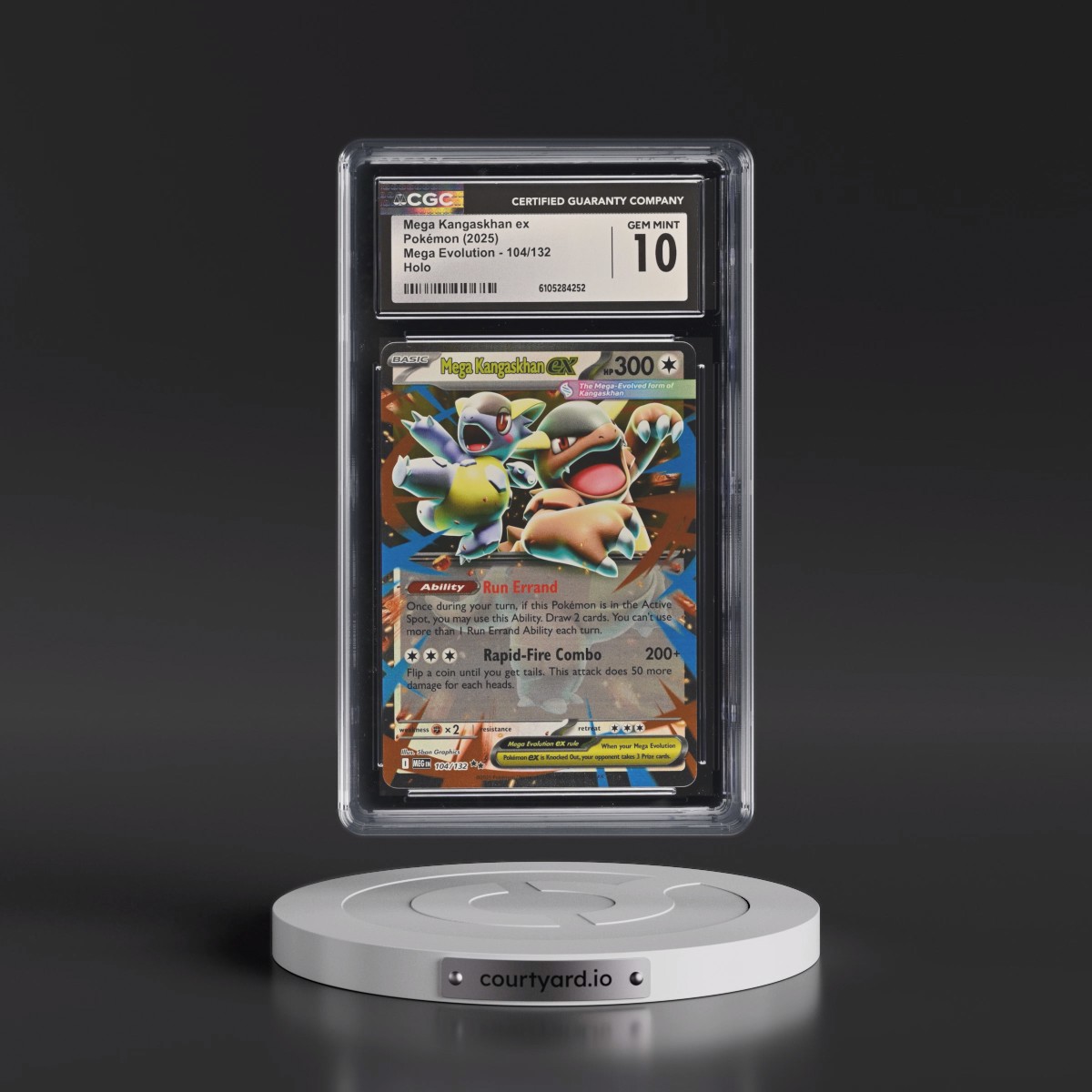 2025 Mega Evolution - MEG EN #104/132 Mega Kangaskhan ex - Holo (CGC 10 GEM MINT)