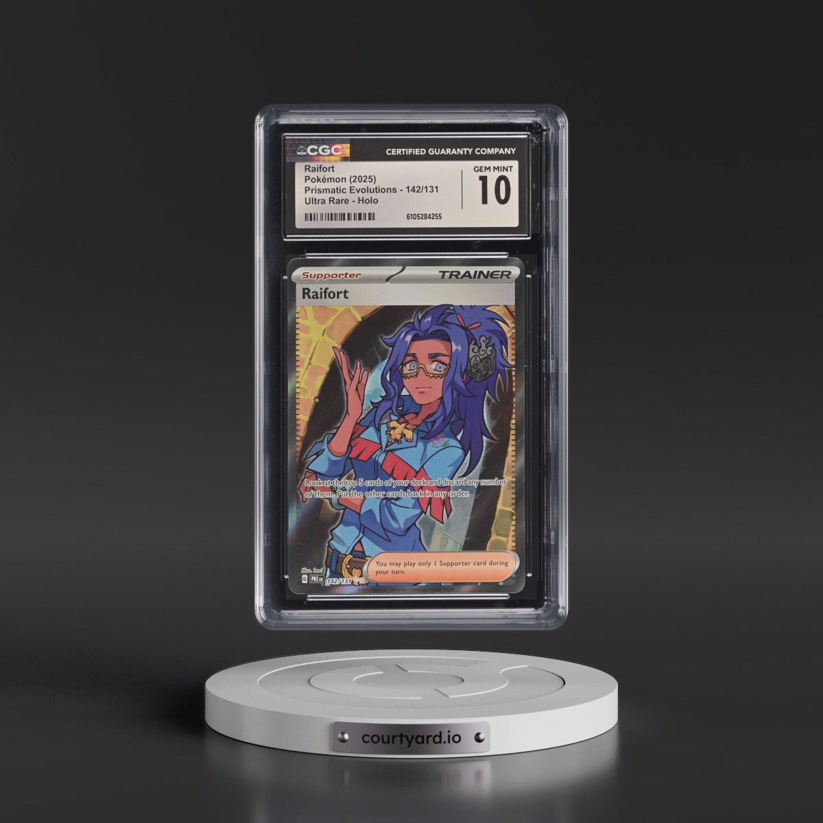 2025 Prismatic Evolutions - PRE EN #142/131 Raifort - Ultra Rare Holo (CGC 10 GEM MINT)