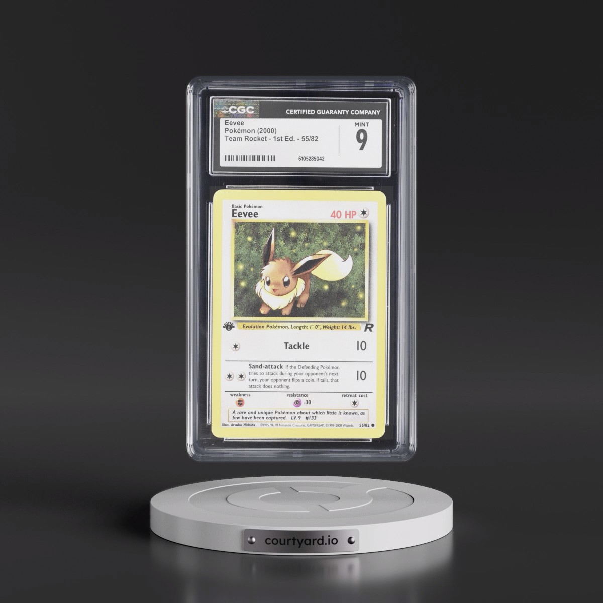 2000 Team Rocket #55/82 Eevee - 1st Edition 1st Edition (CGC 9 MINT)