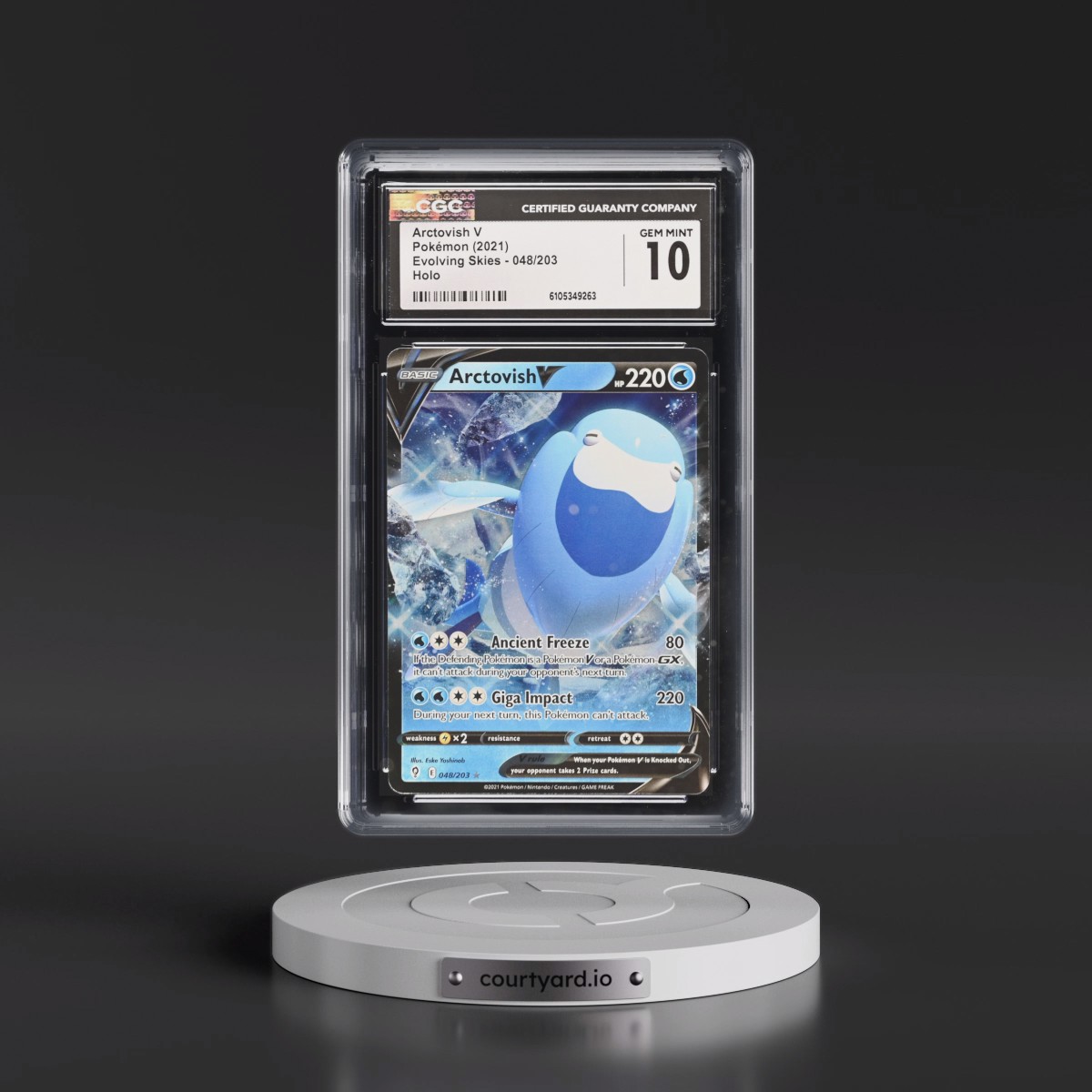 2021 Evolving Skies #048/203 Arctovish V - Holo (CGC 10 GEM MINT)