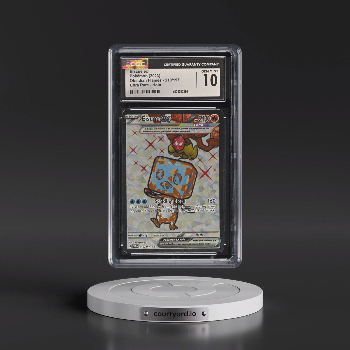2023 Obsidian Flames - OBF EN #210/197 Eiscue ex - Ultra Rare Holo (CGC 10 GEM MINT)