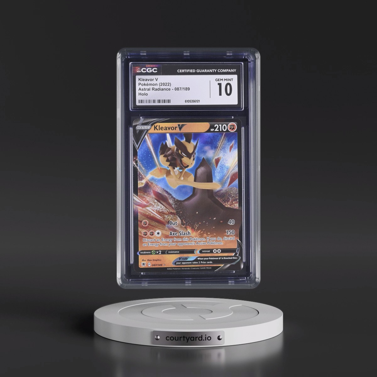 Astral Radiance #087/189 Kleavor V - Holo (CGC 10 GEM MINT)